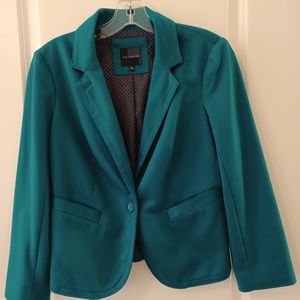The Limited Suit Jacket 1 Button Blazer Sz S Green